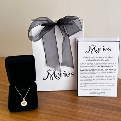 Cadena Personalizada con Dije Inicial y Grabado Atrás.